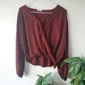 Brown blouse/top
